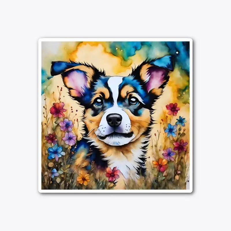 artwork of a puppy 